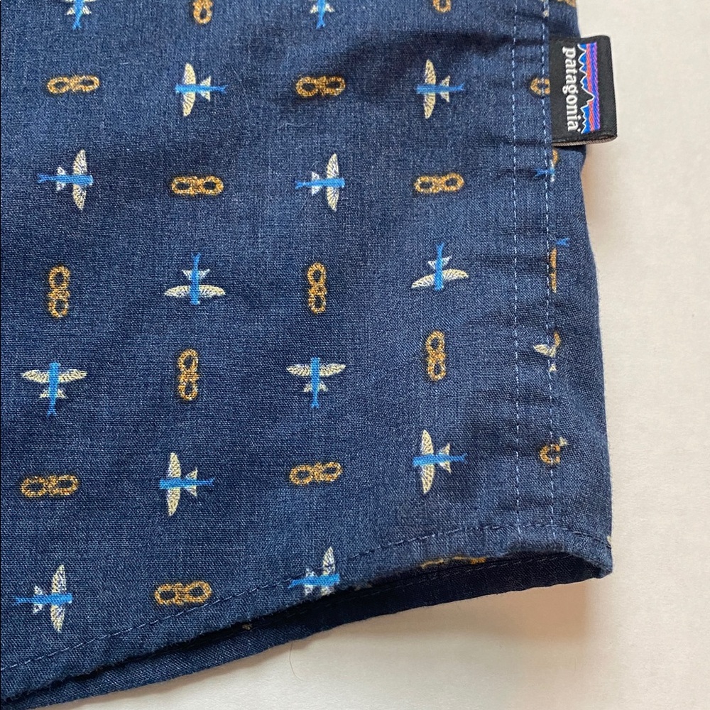 Patagonia‎ Go To Shirt In Flying Climb Tidepool Blue - Picture 6 of 12